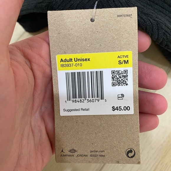 Nike Air Jordan Pro Unstructured Black Corduroy Hat Size S/M IB3937-010 - Picture 6 of 6